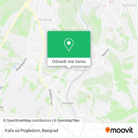 Kafa sa Pogledom mapa