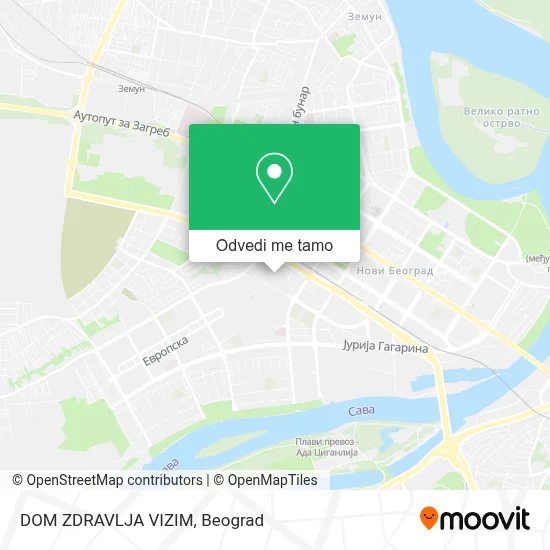 DOM ZDRAVLJA VIZIM mapa