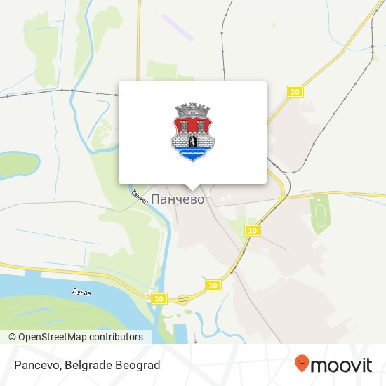 Pancevo mapa
