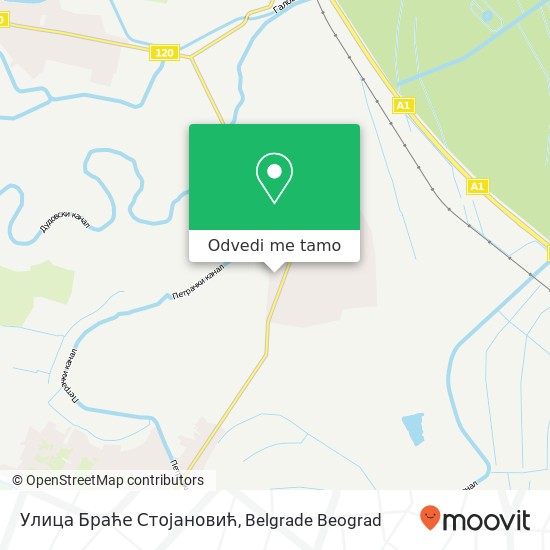 Улица Браће Стојановић mapa