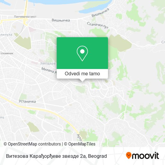 Витезова Карађорђеве звезде 2a mapa