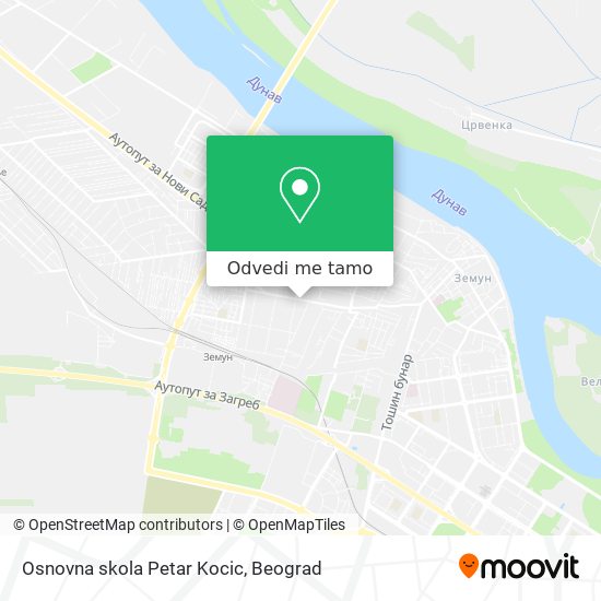 Osnovna skola Petar Kocic mapa