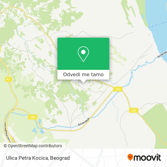 Ulica Petra Kocica mapa