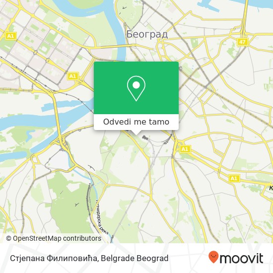 Стјепана Филиповића mapa