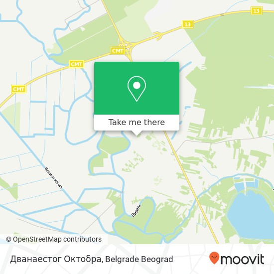 Дванаестог Октобра mapa