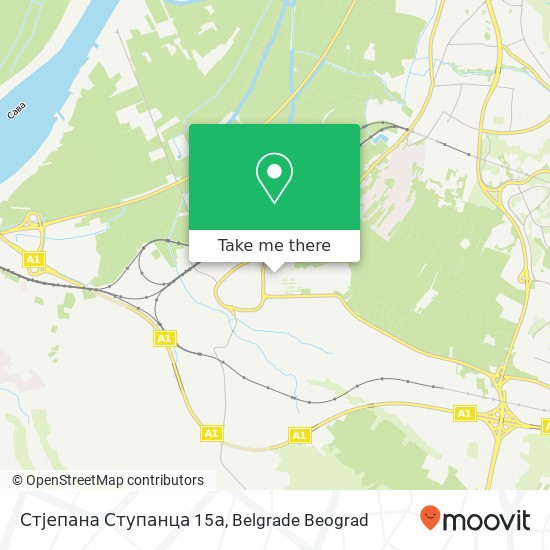 Стјепана Ступанца 15а mapa