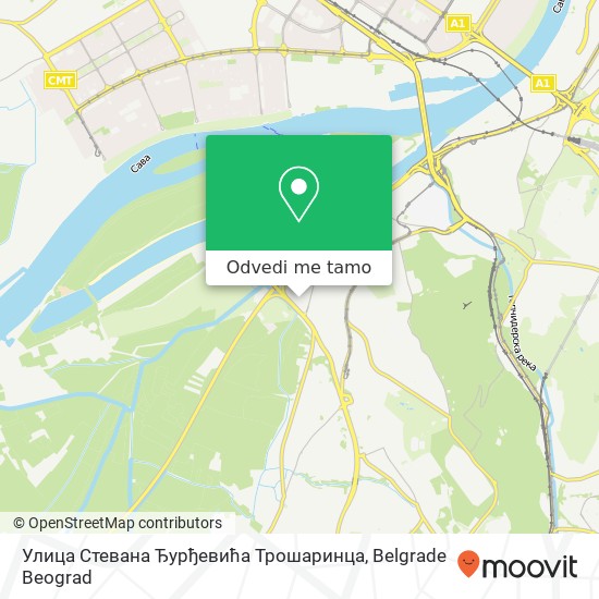 Улица Стевана Ђурђевића Трошаринца mapa