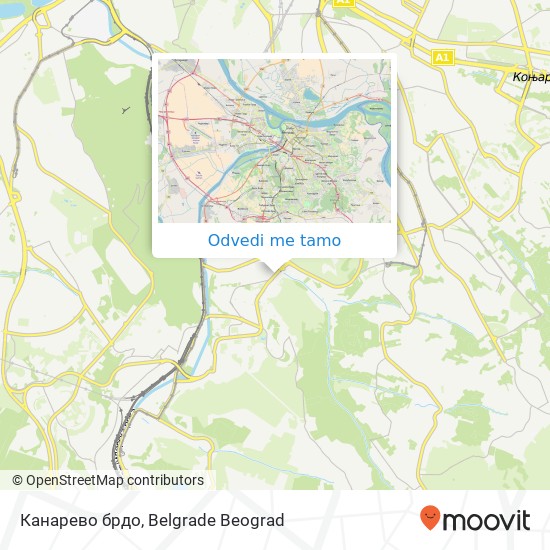 Канарево брдо mapa