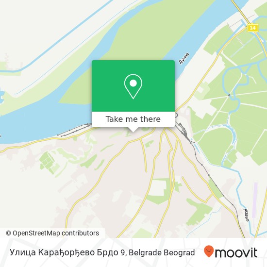 Улица Карађорђево Брдо 9 mapa