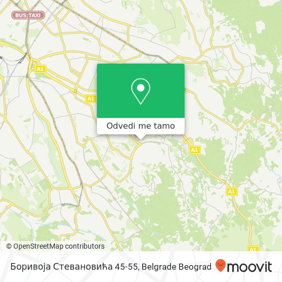 Боривоја Стевановића 45-55 mapa