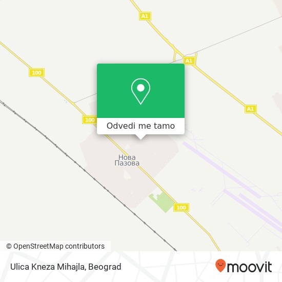 Ulica Kneza Mihajla mapa