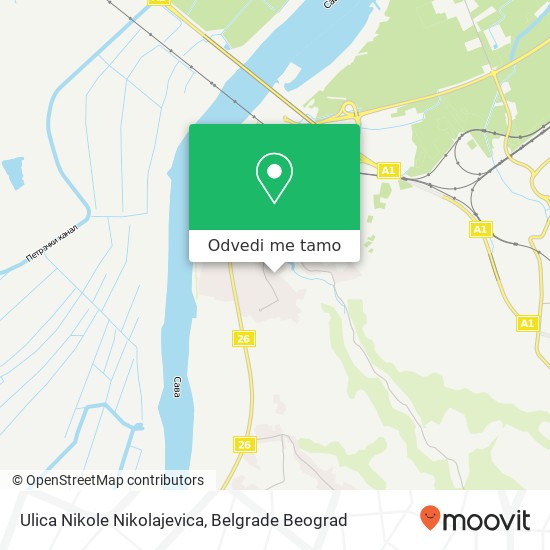 Ulica Nikole Nikolajevica mapa