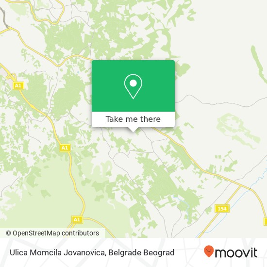 Ulica Momcila Jovanovica mapa