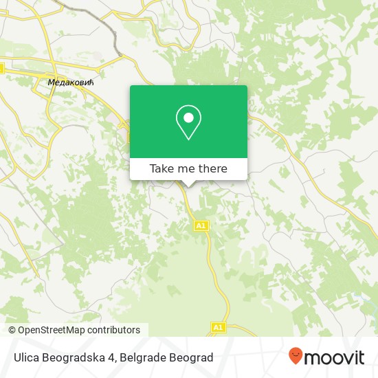 Ulica Beogradska 4 mapa