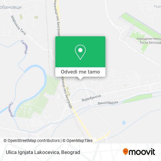 Ulica Ignjata Lakocevica mapa