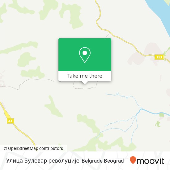 Улица Булевар револуције mapa