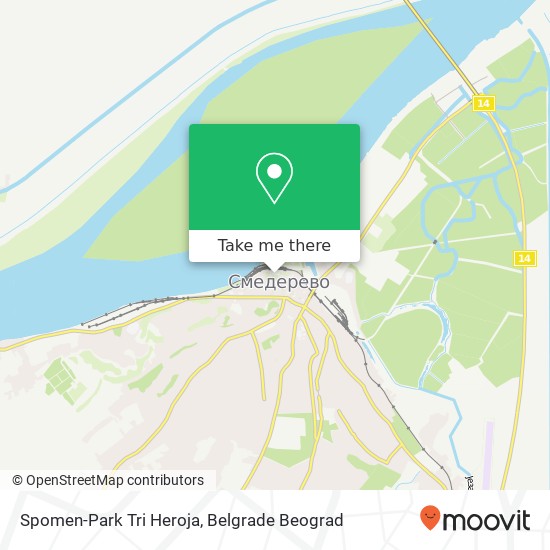 Spomen-Park Tri Heroja mapa