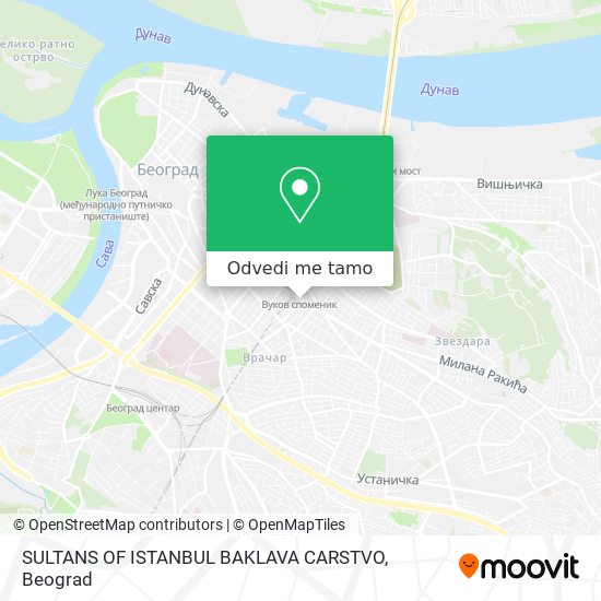 SULTANS OF ISTANBUL BAKLAVA CARSTVO mapa