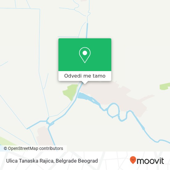 Ulica Tanaska Rajica mapa