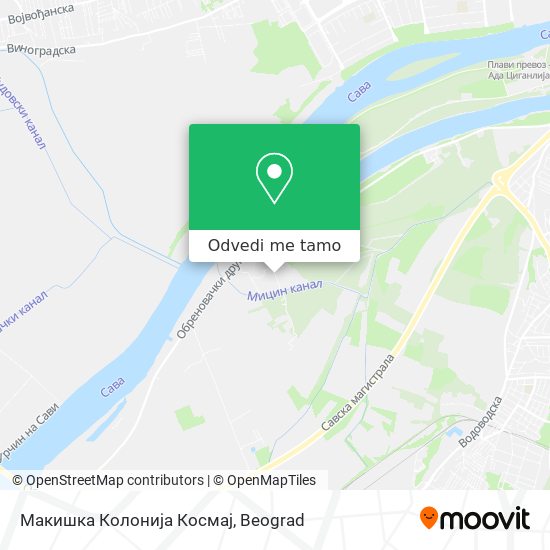 Макишка Колонија Космај mapa