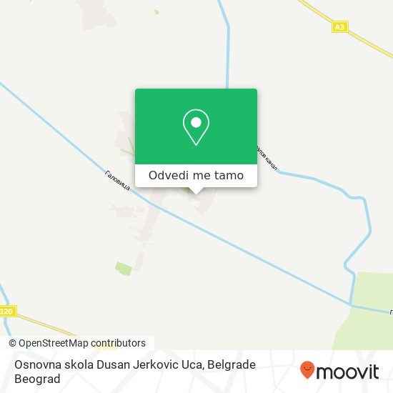 Osnovna skola Dusan Jerkovic Uca mapa