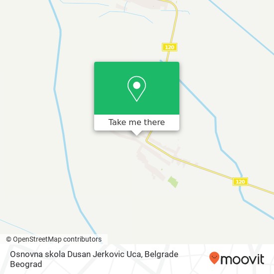 Osnovna skola Dusan Jerkovic Uca mapa