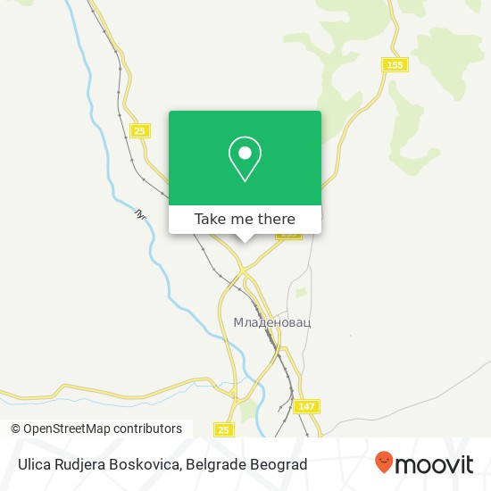 Ulica Rudjera Boskovica mapa