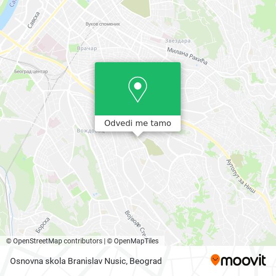 Osnovna skola Branislav Nusic mapa