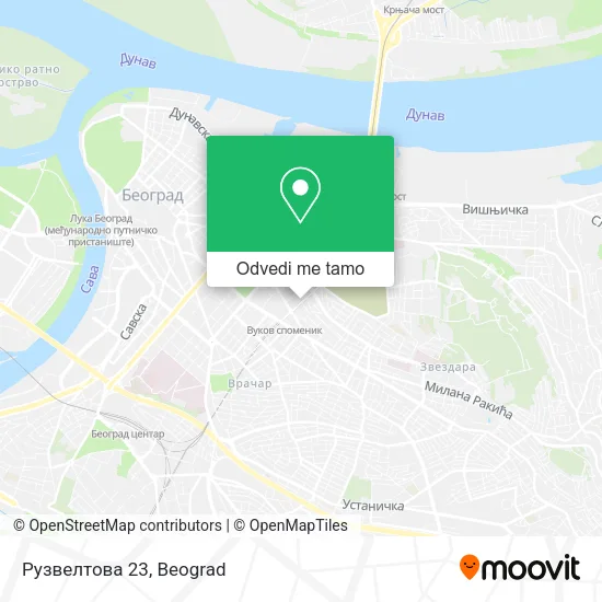 Рузвелтова 23 mapa