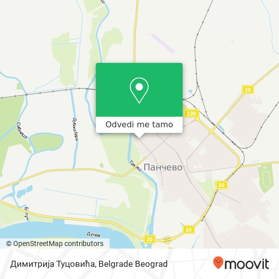 Димитрија Туцовића mapa