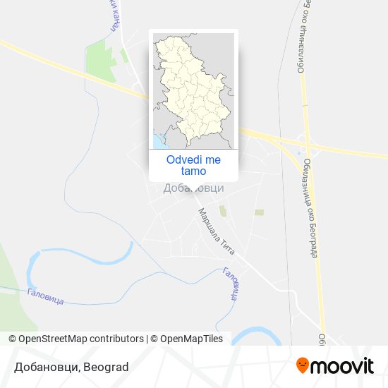 Добановци mapa