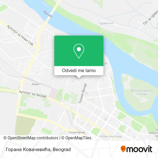 Горана Ковачевића mapa
