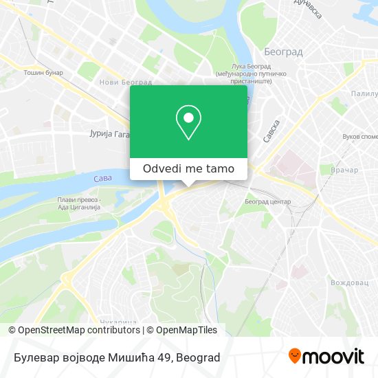 Булевар војводе Мишића 49 mapa