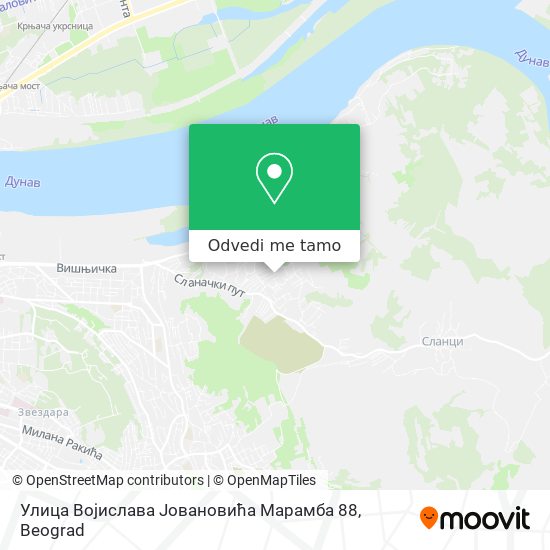 Улица Војислава Јовановића Марамба 88 mapa