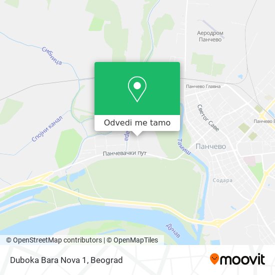 Duboka Bara Nova 1 mapa