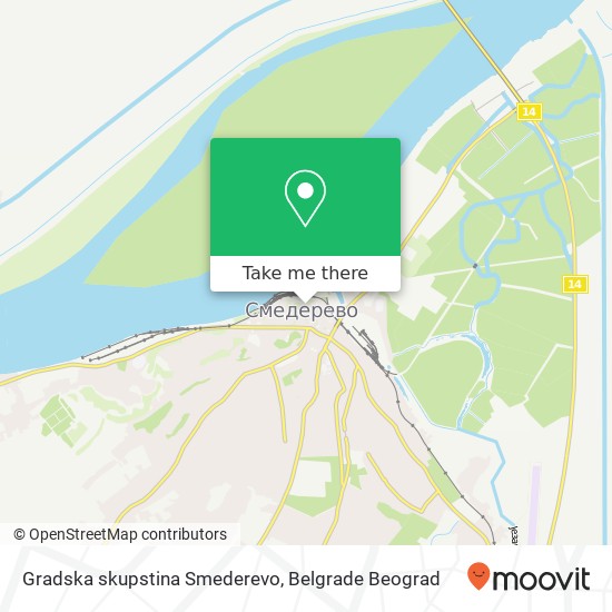 Gradska skupstina Smederevo mapa