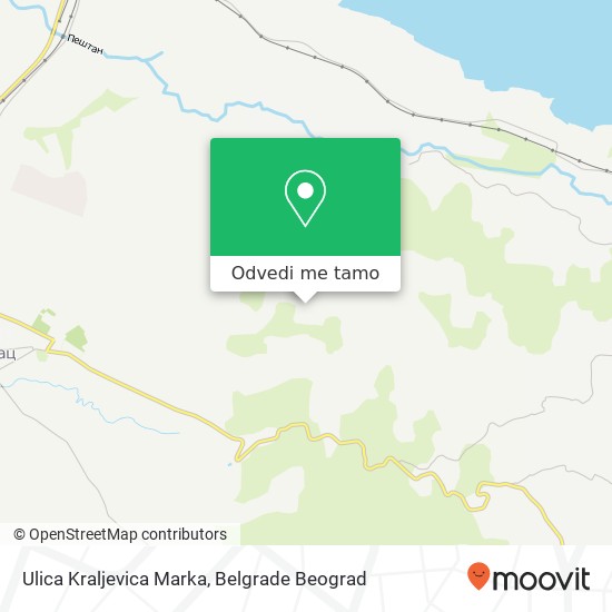 Ulica Kraljevica Marka mapa