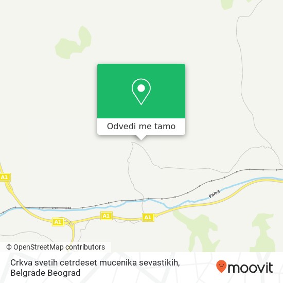 Crkva svetih cetrdeset mucenika sevastikih mapa