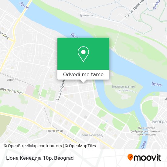 Џона Кенедија 10p mapa