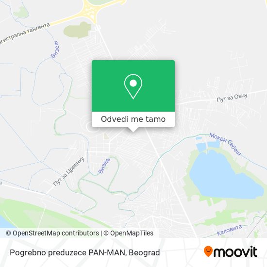 Pogrebno preduzece PAN-MAN mapa