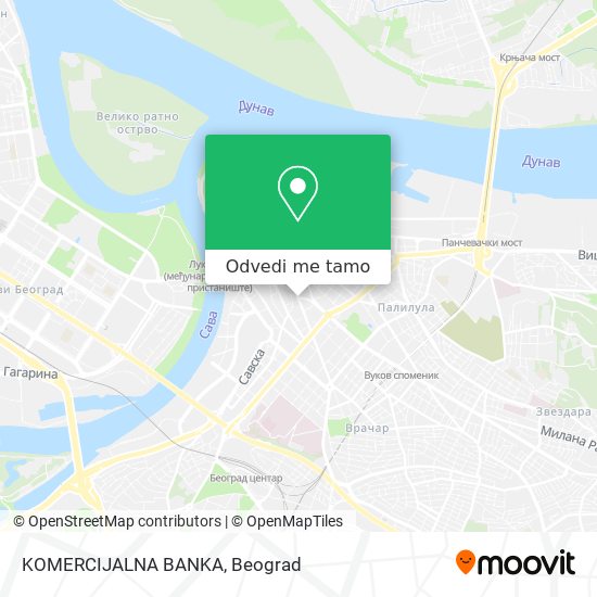 KOMERCIJALNA BANKA mapa