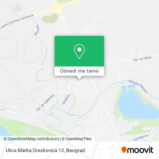 Ulica Marka Oreskovica 12 mapa