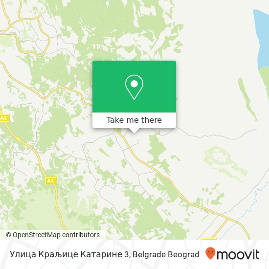 Улица Краљице Катарине 3 mapa