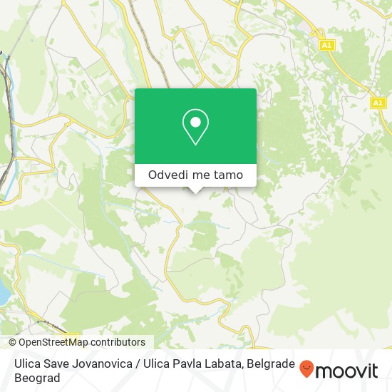 Ulica Save Jovanovica / Ulica Pavla Labata mapa