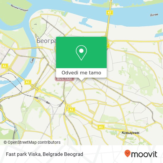 Fast park Viska mapa