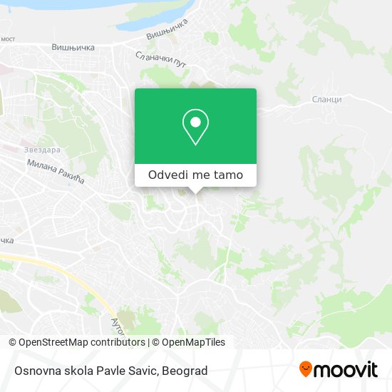 Osnovna skola Pavle Savic mapa