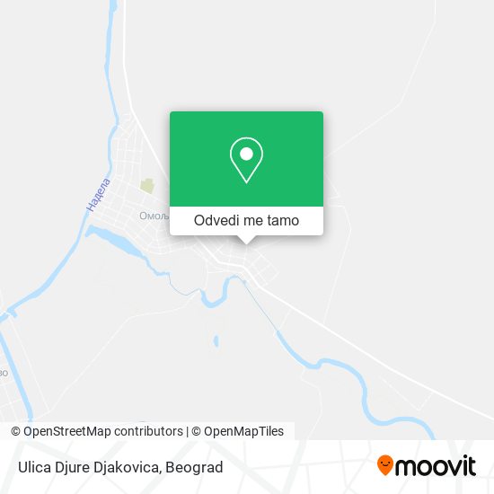 Ulica Djure Djakovica mapa