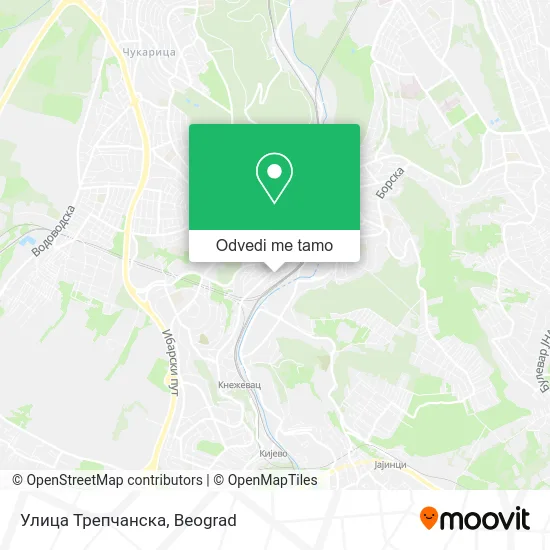 Улица Трепчанска mapa