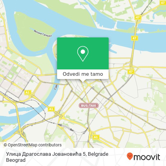 Улица Драгослава Јовановића 5 mapa