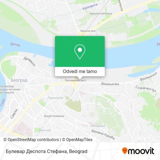 Булевар Деспота Стефана mapa